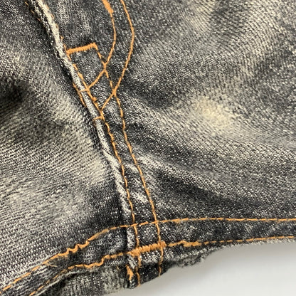 【中古品】【メンズ】 TENDERLOIN テンダーロイン CINCH BACK BUTTONFLY BLACK DENIM PANTS シンチ バック ボタンフライ デニム パンツ ズボン ボトムス 153-260407-ya-05-izu サイズ：L カラー：BLACK 万代Net店