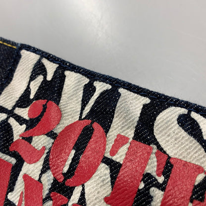 【中古美品】【メンズ】 EVISU エヴィス 20TH 恵美寿 刺繡 カモメ×恵美寿様 PRINT BUTTONFLY DENIM PANTS プリント ボタンフライ デニムパンツ ボトムス 156-260408-kh-07-izu サイズ：40 カラー：インディゴ 万代Net店
