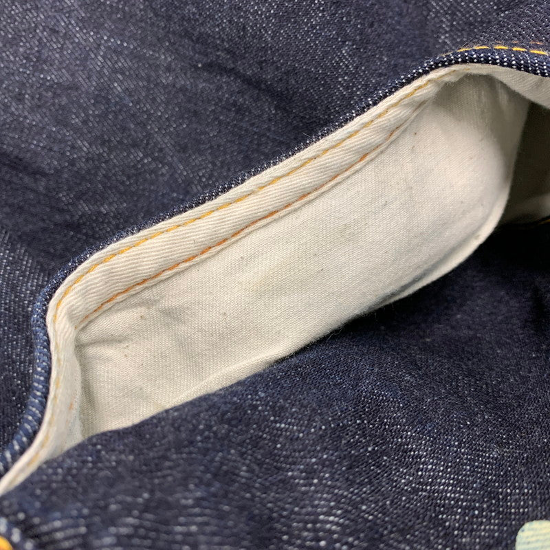 【中古美品】【メンズ】 EVISU エヴィス 20TH 恵美寿 刺繡 カモメ×恵美寿様 PRINT BUTTONFLY DENIM PANTS プリント ボタンフライ デニムパンツ ボトムス 156-260408-kh-07-izu サイズ：40 カラー：インディゴ 万代Net店