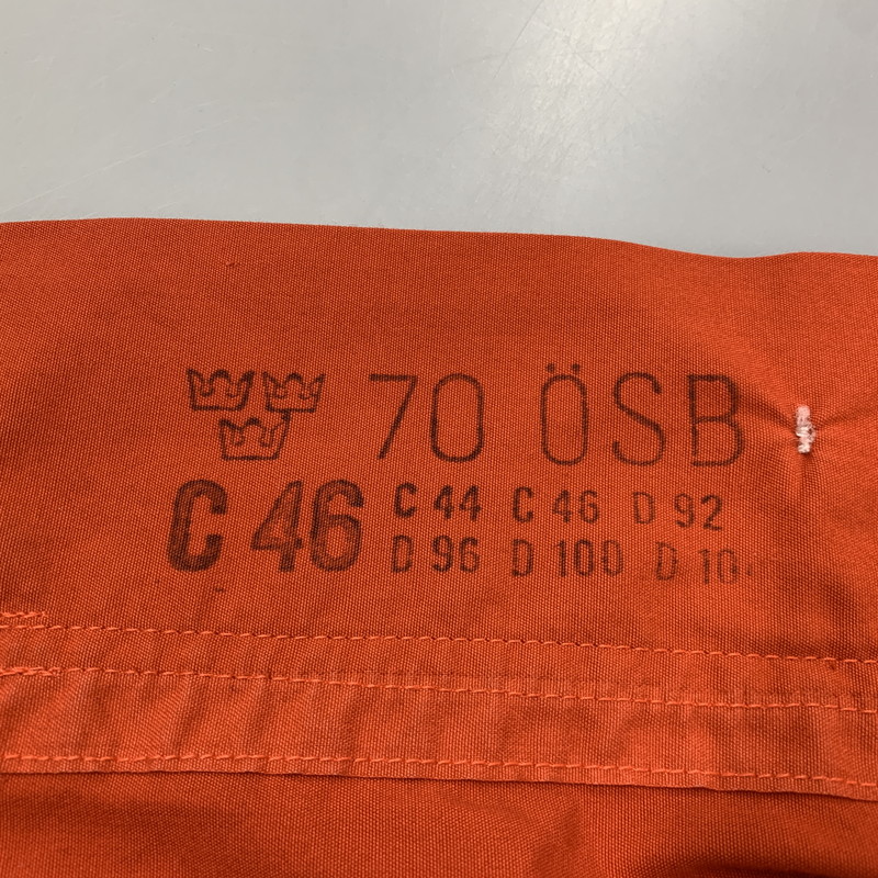 【中古品】【メンズ】 SWEDISH ARMY スウェーデン軍 M-62 SNOW PARKA スノー パーカー アウター 146-260409-kh-08-izu サイズ：46 カラー：オレンジ 万代Net店