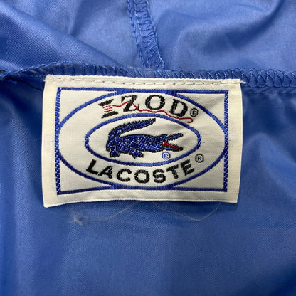 【中古品】【メンズ】 IZOD LACOSTE アイゾッド ラコステ NYLON ANORAK HOODIE ナイロン アノラック フーディー 青円糸巻タグ 146-260607-as-27-izu サイズ：M カラー：ライトブルー 万代Net店