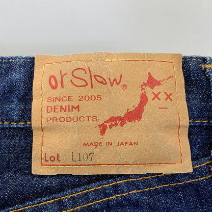 【中古品】【メンズ/レディース】 orSlow オアスロウ ZIPFLY DENIM PANTS LOT L107 ジップフライ デニムパンツ ジーンズ 156-260712-as-01-izu サイズ：WOMEN S カラー：インディゴ 万代Net店