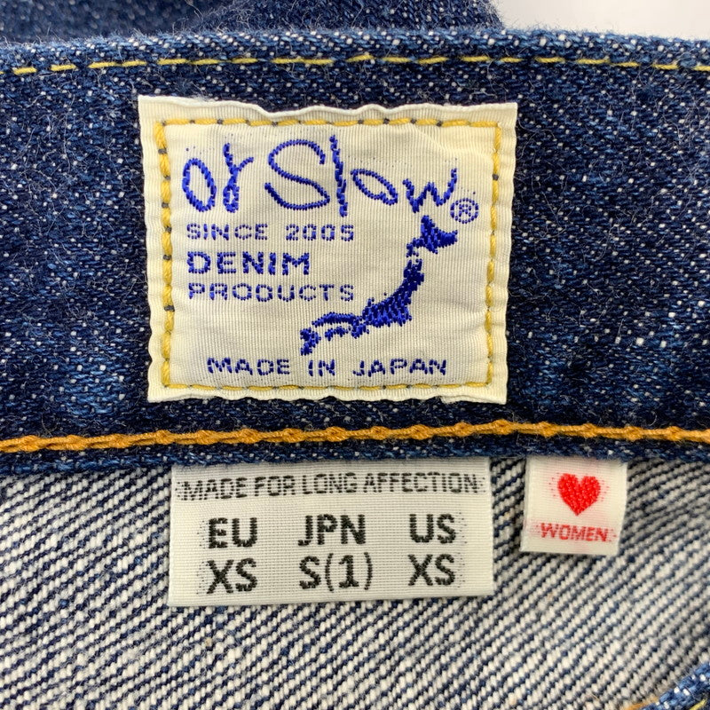 【中古品】【メンズ/レディース】 orSlow オアスロウ ZIPFLY DENIM PANTS LOT L107 ジップフライ デニムパンツ ジーンズ 156-260712-as-01-izu サイズ：WOMEN S カラー：インディゴ 万代Net店