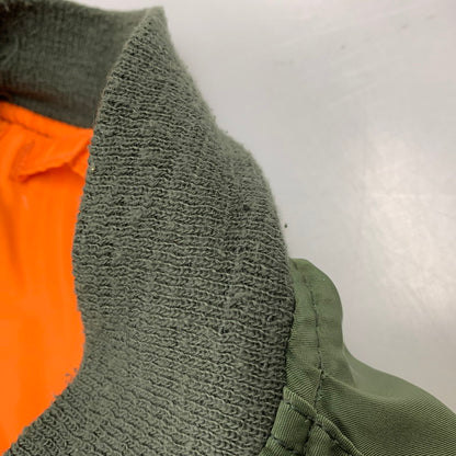 【中古品】【メンズ】 ALPHA INDUSTRIES アルファインダストリーズ 0615-00-573-8337 MIL-J-82790J(USAF) USA製 MA-1 FLIGHT JACKET フライトジャケット アウター 145-260408-kh-10-izu サイズ：L カラー：カーキ×オレンジ 万代Net店