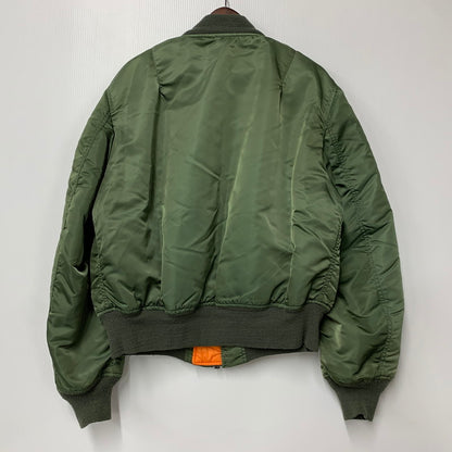 【中古品】【メンズ】 ALPHA INDUSTRIES アルファインダストリーズ 0615-00-573-8337 MIL-J-82790J(USAF) USA製 MA-1 FLIGHT JACKET フライトジャケット アウター 145-260408-kh-10-izu サイズ：L カラー：カーキ×オレンジ 万代Net店