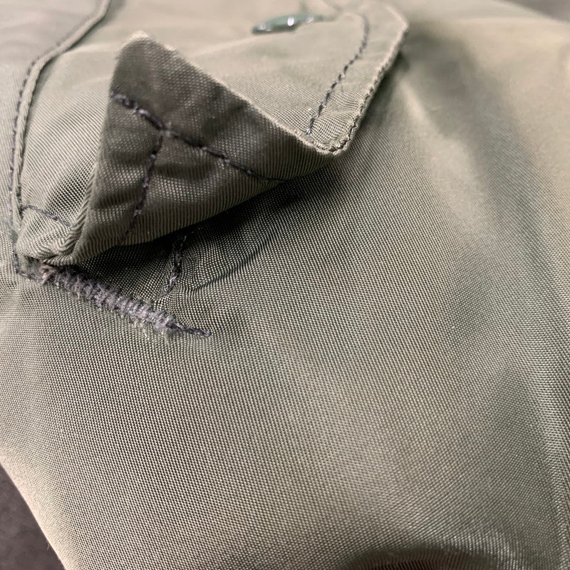 【中古品】【メンズ】 ALPHA INDUSTRIES アルファインダストリーズ 0615-00-573-8337 MIL-J-82790J(USAF) USA製 MA-1 FLIGHT JACKET フライトジャケット アウター 145-260408-kh-10-izu サイズ：L カラー：カーキ×オレンジ 万代Net店