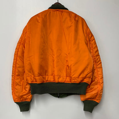 【中古品】【メンズ】 ALPHA INDUSTRIES アルファインダストリーズ 0615-00-573-8337 MIL-J-82790J(USAF) USA製 MA-1 FLIGHT JACKET フライトジャケット アウター 145-260408-kh-10-izu サイズ：L カラー：カーキ×オレンジ 万代Net店
