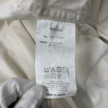 【中古品】【メンズ】 FRESHSERVICE フレッシュサービス FSW-19-SH-04 TOOL POCKET REGULAR COLLAR UTILITY SHIRT ツール ポケット レギュラー カラー ユーティリティ シャツ トップス 140-260409-kh-09-izu カラー：アイボリー 万代Net店