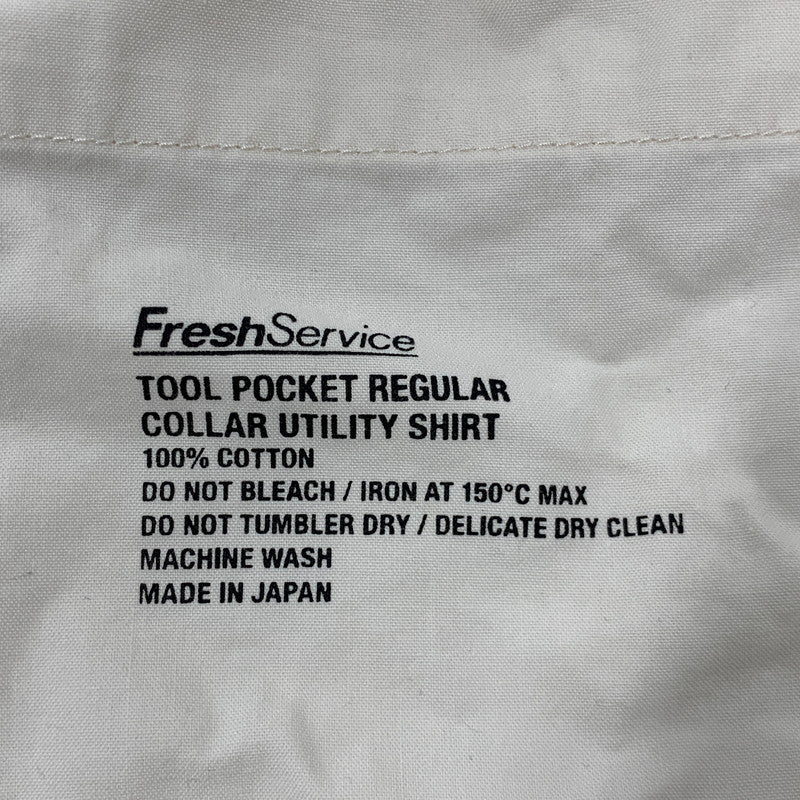 【中古品】【メンズ】 FRESHSERVICE フレッシュサービス FSW-19-SH-04 TOOL POCKET REGULAR COLLAR UTILITY SHIRT ツール ポケット レギュラー カラー ユーティリティ シャツ トップス 140-260409-kh-09-izu カラー：アイボリー 万代Net店