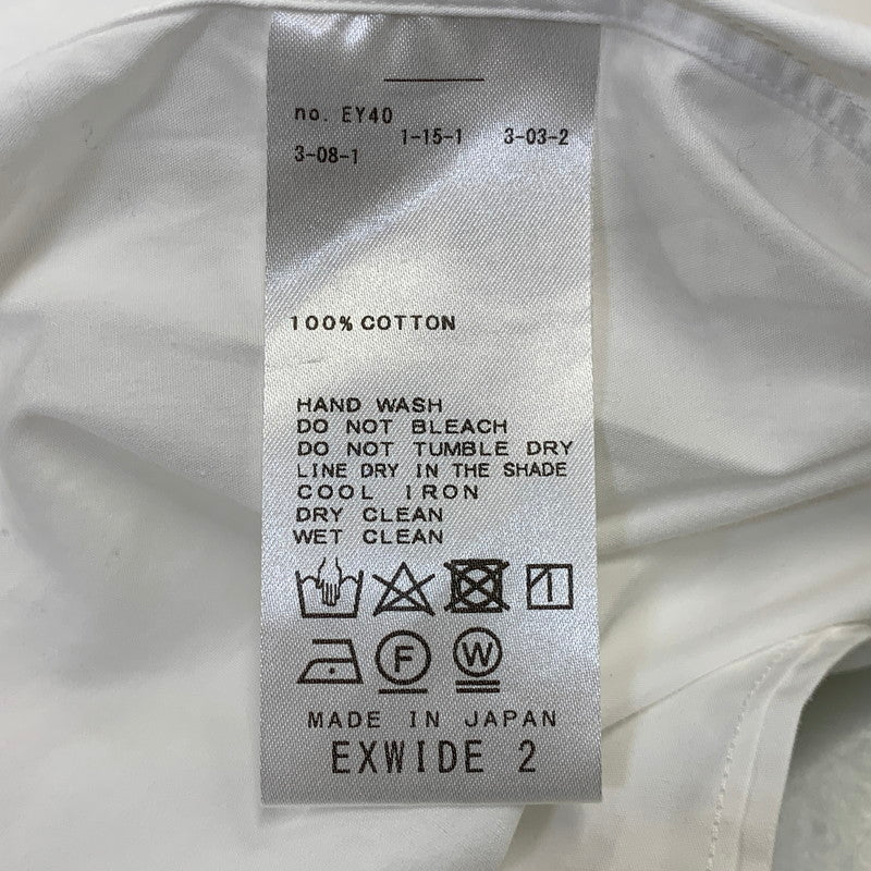 【中古品】【メンズ】 LE エルイー 21-050-053-2030-3-0 LS SHIRT ロングスリーブ シャツ トップス 長袖 140-260730-cs-24-izu サイズ：EXWIDE 2 カラー：ホワイト 万代Net店