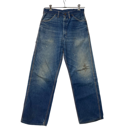 【現状渡し品】【メンズ】 BIG MAC ビッグマック SCOVILL ZIP 60-70S DENIM PAINTER PANTS スコービル ジップ デニム ペインター パンツ ボトムス ズボン 157-260409-cs-01-izu サイズ：不明 カラー：インディゴ 万代Net店