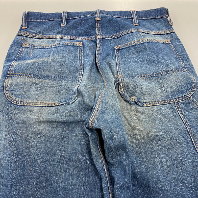 【現状渡し品】【メンズ】 BIG MAC ビッグマック SCOVILL ZIP 60-70S DENIM PAINTER PANTS スコービル ジップ デニム ペインター パンツ ボトムス ズボン 157-260409-cs-01-izu サイズ：不明 カラー：インディゴ 万代Net店