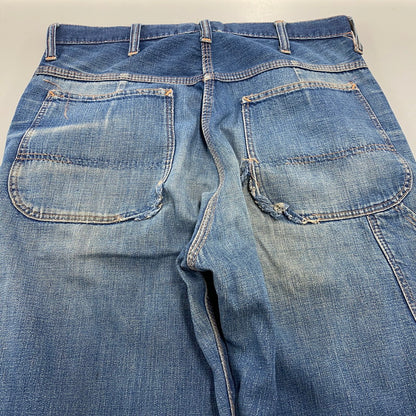 【現状渡し品】【メンズ】 BIG MAC ビッグマック SCOVILL ZIP 60-70S DENIM PAINTER PANTS スコービル ジップ デニム ペインター パンツ ボトムス ズボン 157-260409-cs-01-izu サイズ：不明 カラー：インディゴ 万代Net店