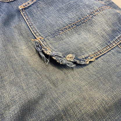 【現状渡し品】【メンズ】 BIG MAC ビッグマック SCOVILL ZIP 60-70S DENIM PAINTER PANTS スコービル ジップ デニム ペインター パンツ ボトムス ズボン 157-260409-cs-01-izu サイズ：不明 カラー：インディゴ 万代Net店