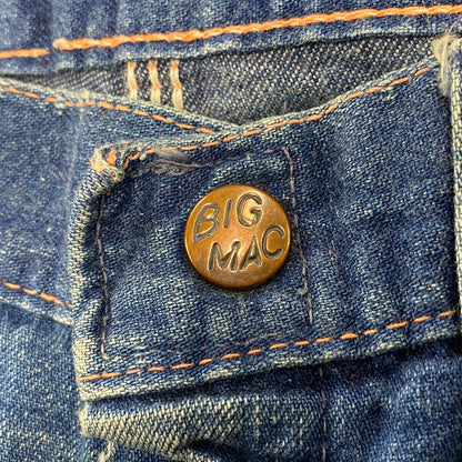 【現状渡し品】【メンズ】 BIG MAC ビッグマック SCOVILL ZIP 60-70S DENIM PAINTER PANTS スコービル ジップ デニム ペインター パンツ ボトムス ズボン 157-260409-cs-01-izu サイズ：不明 カラー：インディゴ 万代Net店