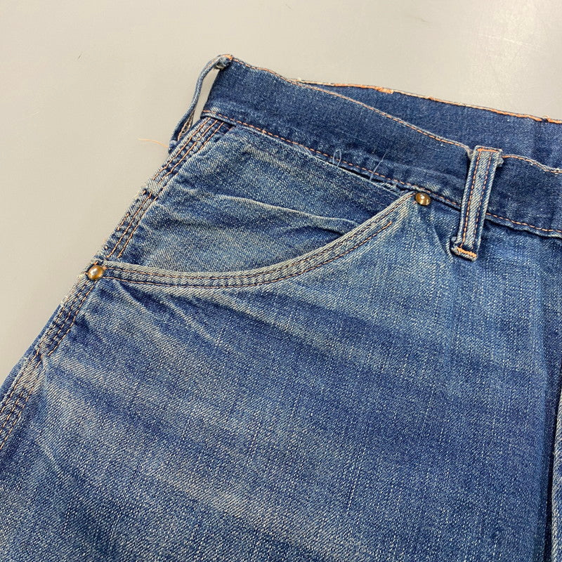 【現状渡し品】【メンズ】 BIG MAC ビッグマック SCOVILL ZIP 60-70S DENIM PAINTER PANTS スコービル ジップ デニム ペインター パンツ ボトムス ズボン 157-260409-cs-01-izu サイズ：不明 カラー：インディゴ 万代Net店