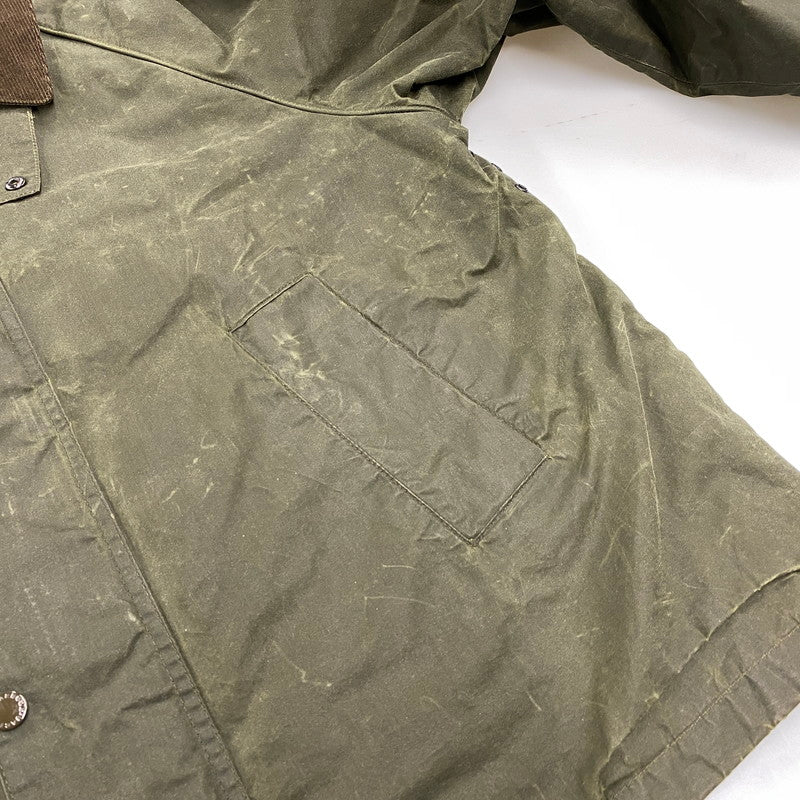 【中古品】【メンズ】 BARBOUR×ENGINEERED GARMENTS バブアー×エンジニアドガーメンツ 1802217 イングランド製 18AW GRAHAM WAX OILED JACKET グラハム ワックス オイルド ジャケット アウター 144-260409-cs-08-izu サイズ：L カラー：カーキ 万代Net店