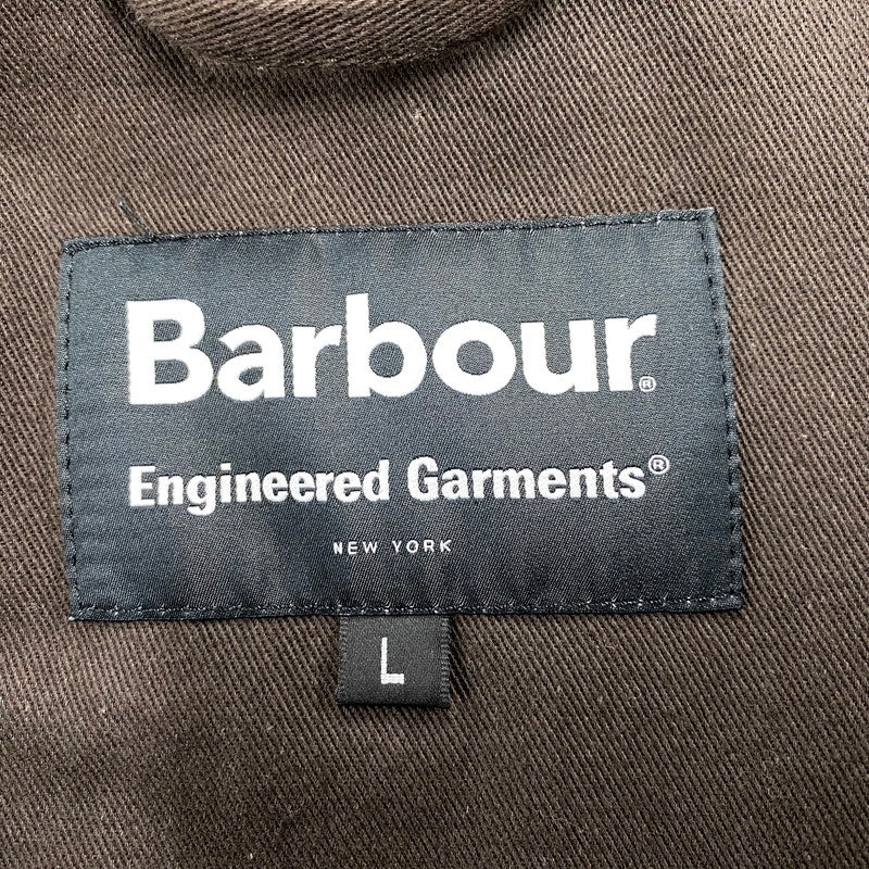 【中古品】【メンズ】 BARBOUR×ENGINEERED GARMENTS バブアー×エンジニアドガーメンツ 1802217 イングランド製 18AW GRAHAM WAX OILED JACKET グラハム ワックス オイルド ジャケット アウター 144-260409-cs-08-izu サイズ：L カラー：カーキ 万代Net店