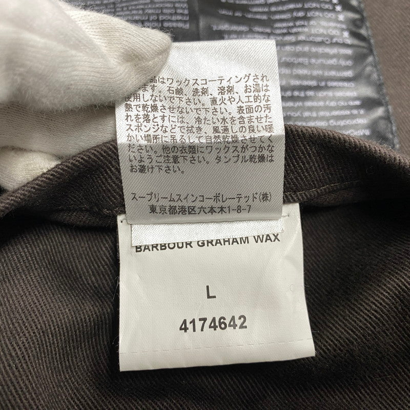 【中古品】【メンズ】 BARBOUR×ENGINEERED GARMENTS バブアー×エンジニアドガーメンツ 1802217 イングランド製 18AW GRAHAM WAX OILED JACKET グラハム ワックス オイルド ジャケット アウター 144-260409-cs-08-izu サイズ：L カラー：カーキ 万代Net店