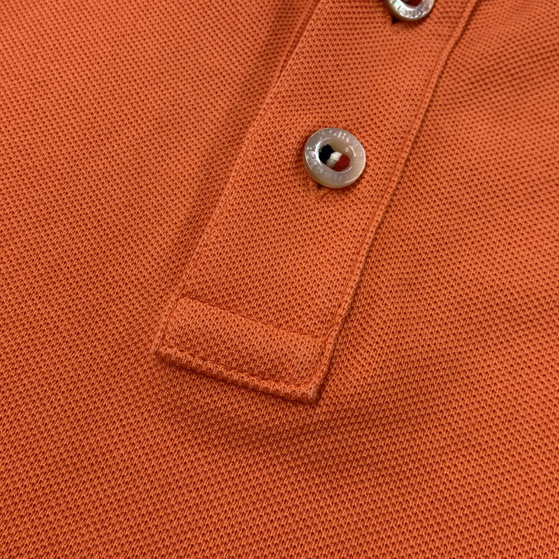 【中古品】【メンズ】 MONCLER モンクレール D10918340800 84556 MAGLIA POLO SHIRT マグリア ポロシャツ トップス 141-260409-kh-02-izu サイズ：XS カラー：オレンジ 万代Net店
