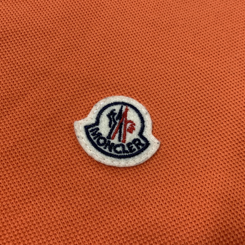 【中古品】【メンズ】 MONCLER モンクレール D10918340800 84556 MAGLIA POLO SHIRT マグリア ポロシャツ トップス 141-260409-kh-02-izu サイズ：XS カラー：オレンジ 万代Net店