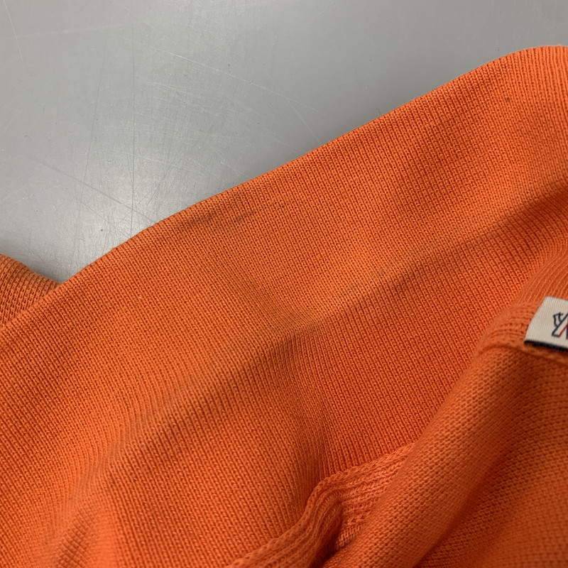 【中古品】【メンズ】 MONCLER モンクレール D10918340800 84556 MAGLIA POLO SHIRT マグリア ポロシャツ トップス 141-260409-kh-02-izu サイズ：XS カラー：オレンジ 万代Net店