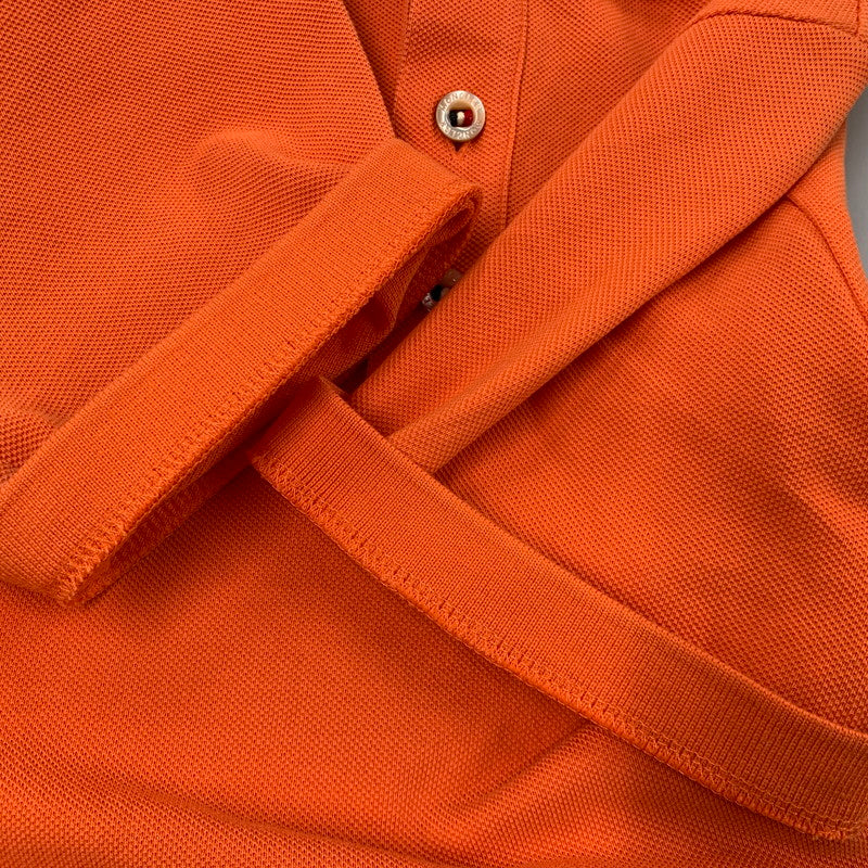 【中古品】【メンズ】 MONCLER モンクレール D10918340800 84556 MAGLIA POLO SHIRT マグリア ポロシャツ トップス 141-260409-kh-02-izu サイズ：XS カラー：オレンジ 万代Net店