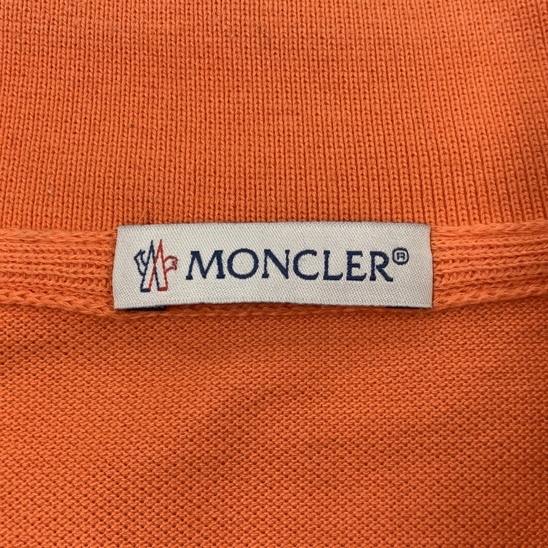 【中古品】【メンズ】 MONCLER モンクレール D10918340800 84556 MAGLIA POLO SHIRT マグリア ポロシャツ トップス 141-260409-kh-02-izu サイズ：XS カラー：オレンジ 万代Net店