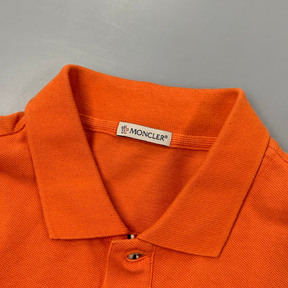 【中古品】【メンズ】 MONCLER モンクレール D10918340800 84556 MAGLIA POLO SHIRT マグリア ポロシャツ トップス 141-260409-kh-02-izu サイズ：XS カラー：オレンジ 万代Net店