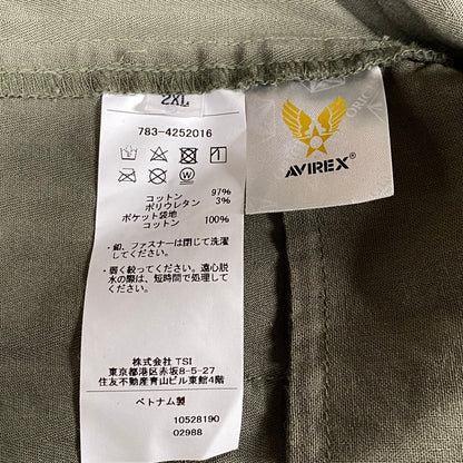 【中古品】【メンズ】 AVIREX アヴィレックス 783-4252016 F-2 MOD JACKET エフツー モッド ジャケット アウター 145-260409-cs-06-izu サイズ：2XL カラー：カーキ 万代Net店