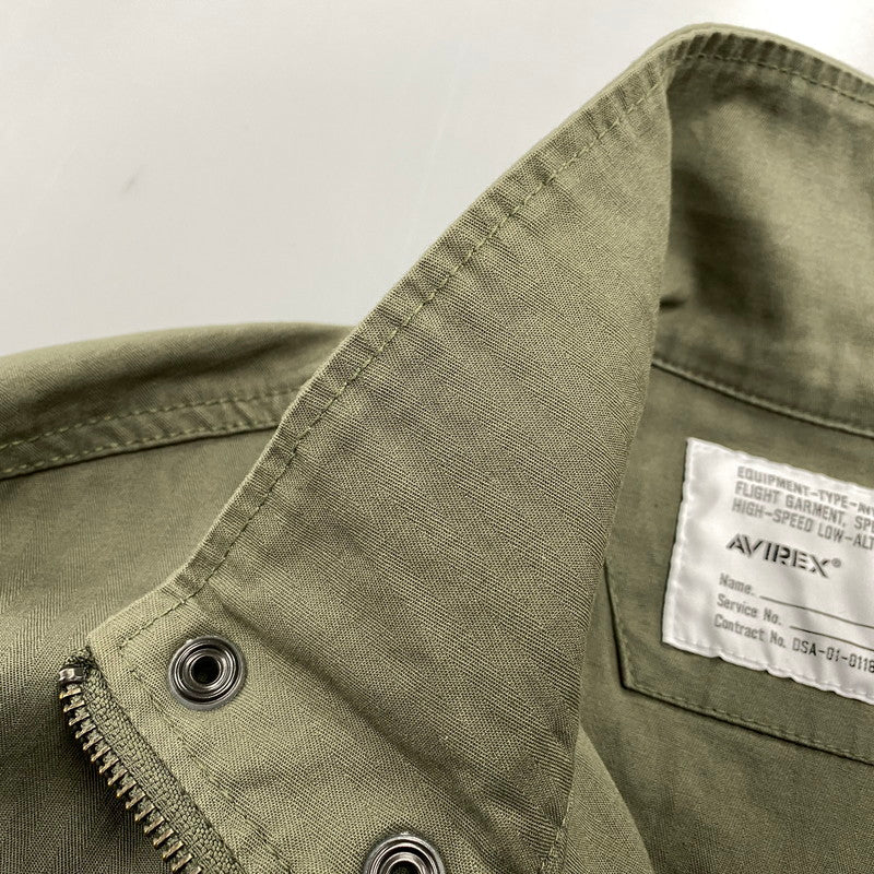 【中古品】【メンズ】 AVIREX アヴィレックス 783-4252016 F-2 MOD JACKET エフツー モッド ジャケット アウター 145-260409-cs-06-izu サイズ：2XL カラー：カーキ 万代Net店