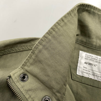 【中古品】【メンズ】 AVIREX アヴィレックス 783-4252016 F-2 MOD JACKET エフツー モッド ジャケット アウター 145-260409-cs-06-izu サイズ：2XL カラー：カーキ 万代Net店