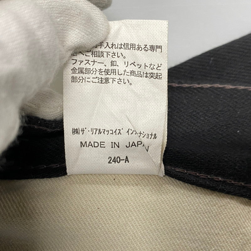 【中古品】【メンズ】 THE REAL MCCOY'S ザリアルマッコイズ LOT 905 JOE MCCOY BUTTONFLY BLACK DENIM PANTS ジョーマッコイ ボタンフライ ブラック デニム パンツ ボトムス ズボン 156-260409-cs-03-izu サイズ：W36 L36 カラー：ブラック 万代Net店