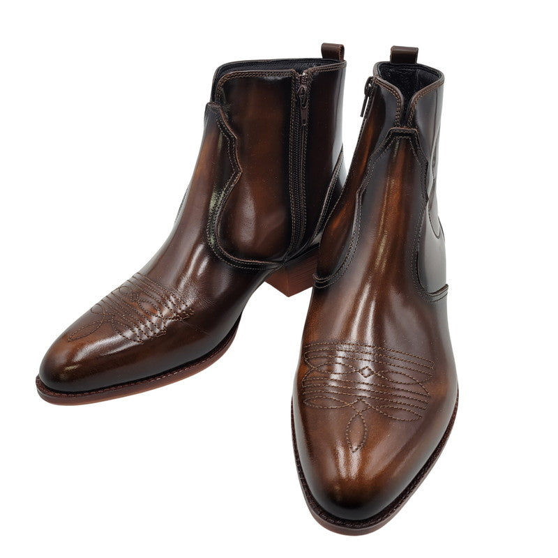 【中古品】【メンズ】 TEXAS VILLAGE テキサスヴィレッジ 5521 WESTERN BOOTS ウエスタンブーツ シューズ 靴 164-260410-ay-01-izu サイズ：26.5 カラー：ブラウン 万代Net店