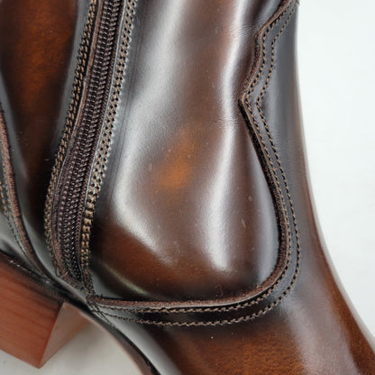 【中古品】【メンズ】 TEXAS VILLAGE テキサスヴィレッジ 5521 WESTERN BOOTS ウエスタンブーツ シューズ 靴 164-260410-ay-01-izu サイズ：26.5 カラー：ブラウン 万代Net店