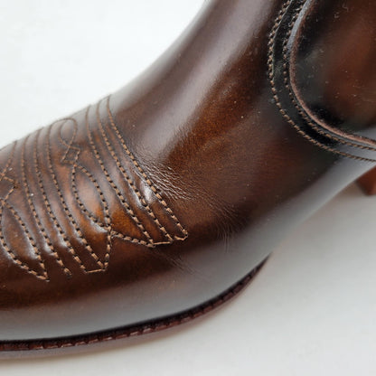【中古品】【メンズ】 TEXAS VILLAGE テキサスヴィレッジ 5521 WESTERN BOOTS ウエスタンブーツ シューズ 靴 164-260410-ay-01-izu サイズ：26.5 カラー：ブラウン 万代Net店