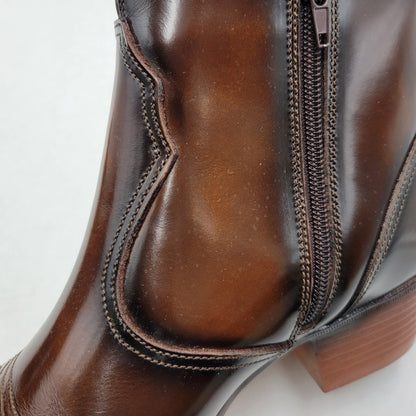 【中古品】【メンズ】 TEXAS VILLAGE テキサスヴィレッジ 5521 WESTERN BOOTS ウエスタンブーツ シューズ 靴 164-260410-ay-01-izu サイズ：26.5 カラー：ブラウン 万代Net店