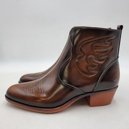【中古品】【メンズ】 TEXAS VILLAGE テキサスヴィレッジ 5521 WESTERN BOOTS ウエスタンブーツ シューズ 靴 164-260410-ay-01-izu サイズ：26.5 カラー：ブラウン 万代Net店