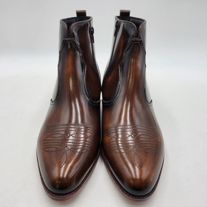 【中古品】【メンズ】 TEXAS VILLAGE テキサスヴィレッジ 5521 WESTERN BOOTS ウエスタンブーツ シューズ 靴 164-260410-ay-01-izu サイズ：26.5 カラー：ブラウン 万代Net店