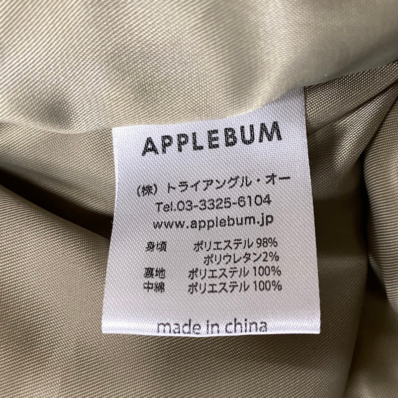 【中古品】【メンズ】 APPLEBUM アップルバム FAT BOMBER INNERCOTTON HOOD JACKET ファット ボンバー インナーコットン フード ジャケット アウター 142-260409-cs-09-izu サイズ：M カラー：カーキ 万代Net店