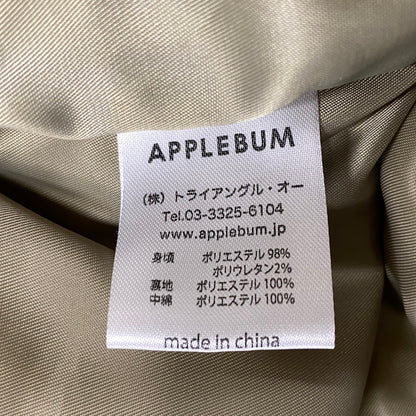 【中古品】【メンズ】 APPLEBUM アップルバム FAT BOMBER INNERCOTTON HOOD JACKET ファット ボンバー インナーコットン フード ジャケット アウター 142-260409-cs-09-izu サイズ：M カラー：カーキ 万代Net店