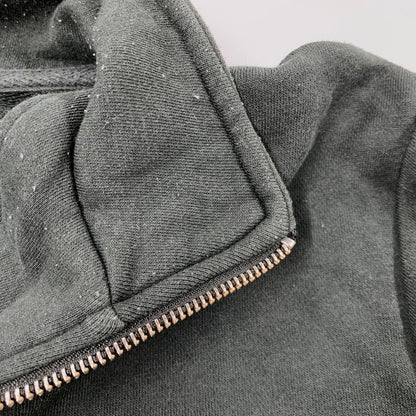 【中古品】【メンズ】 M3574 HALF ZIP SWEATSHIRT ハーフ ジップ スウェット シャツ トップス 長袖 141-260410-ya-03-izu サイズ：L カラー：グリーン系 万代Net店