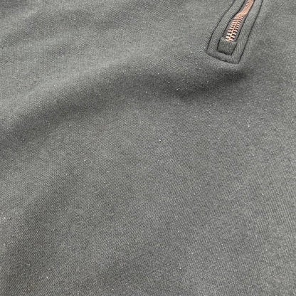 【中古品】【メンズ】 M3574 HALF ZIP SWEATSHIRT ハーフ ジップ スウェット シャツ トップス 長袖 141-260410-ya-03-izu サイズ：L カラー：グリーン系 万代Net店
