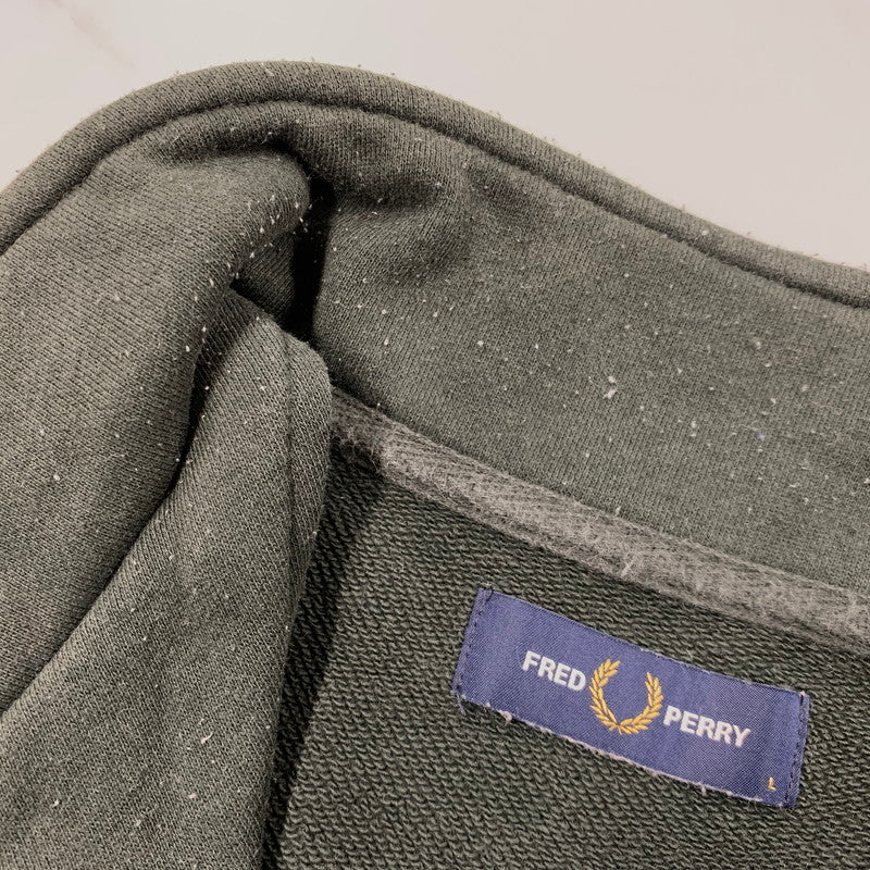 【中古品】【メンズ】 M3574 HALF ZIP SWEATSHIRT ハーフ ジップ スウェット シャツ トップス 長袖 141-260410-ya-03-izu サイズ：L カラー：グリーン系 万代Net店