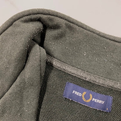 【中古品】【メンズ】 M3574 HALF ZIP SWEATSHIRT ハーフ ジップ スウェット シャツ トップス 長袖 141-260410-ya-03-izu サイズ：L カラー：グリーン系 万代Net店