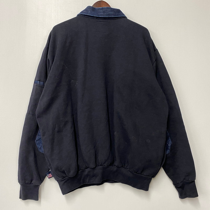【中古品】【メンズ】 GAME WORKWEAR ゲーム ワークウェア 004061 HALF ZIP SWEAT SHIRT ハーフジップ スウェットシャツ 長袖 トップス 146-260410-km-03-izu サイズ：L カラー：ネイビー 万代Net店