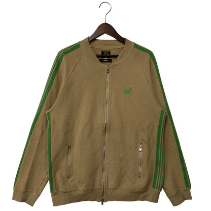 【中古品】【メンズ】 × NUBIAN ヌビアン OT1587 別注 R.C.TRACK JACKET COTTON JERSEY トラック ジャケット コットン ジャージー アウター 140-260412-kh-09-izu サイズ：L カラー：ベージュ×グリーン 万代Net店