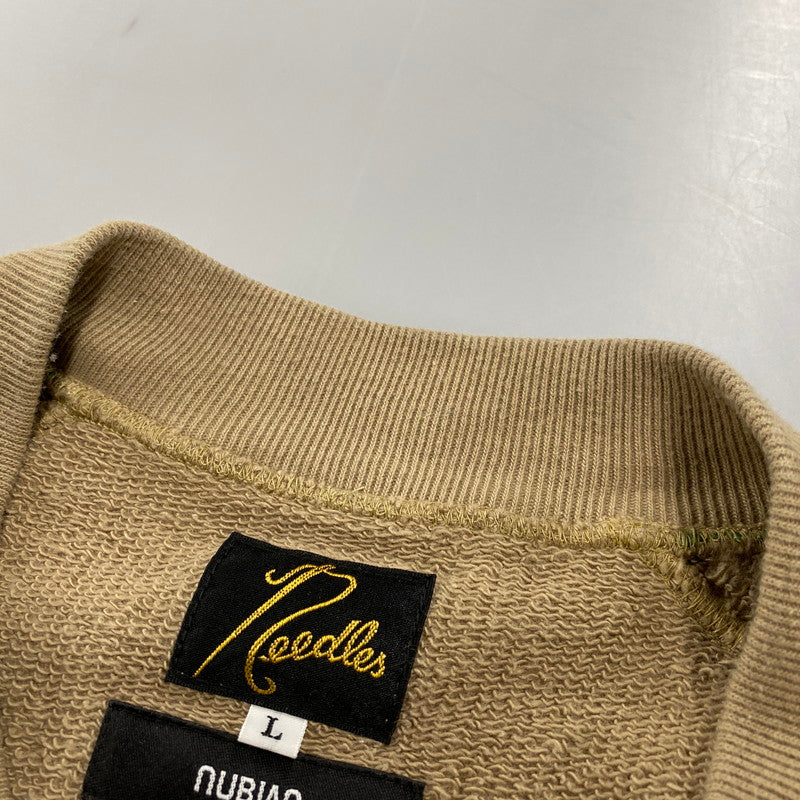 【中古品】【メンズ】 × NUBIAN ヌビアン OT1587 別注 R.C.TRACK JACKET COTTON JERSEY トラック ジャケット コットン ジャージー アウター 140-260412-kh-09-izu サイズ：L カラー：ベージュ×グリーン 万代Net店