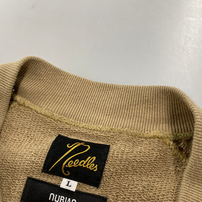 【中古品】【メンズ】 × NUBIAN ヌビアン OT1587 別注 R.C.TRACK JACKET COTTON JERSEY トラック ジャケット コットン ジャージー アウター 140-260412-kh-09-izu サイズ：L カラー：ベージュ×グリーン 万代Net店