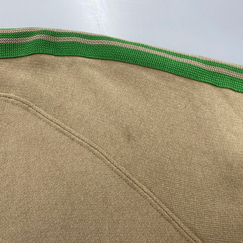 【中古品】【メンズ】 × NUBIAN ヌビアン OT1587 別注 R.C.TRACK JACKET COTTON JERSEY トラック ジャケット コットン ジャージー アウター 140-260412-kh-09-izu サイズ：L カラー：ベージュ×グリーン 万代Net店